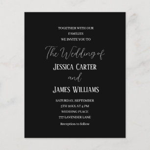 シンプル白黒エレガントな結婚式