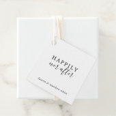 シンプル白黒エレガントな結婚式 フェイバータグ (インサイチュ)