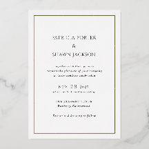 シンプル白黒エレガントな結婚式