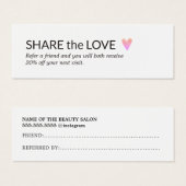 シンプル白黒エレガントバラハート紹介 (正面&裏面)