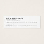 シンプル白黒エレガントバラハート紹介 (裏面)