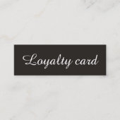 シンプル白黒エレガントロイヤリティカード ロイヤリティカード (正面)