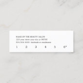 シンプル白黒エレガントロイヤリティカード ロイヤリティカード (裏面)