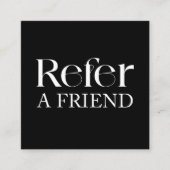 シンプル白黒エレガント紹介カード 紹介カード (正面)