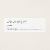 シンプル白黒エレガント金ゴールドハート (裏面)