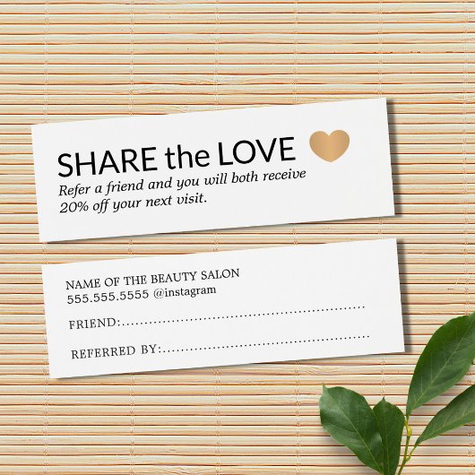 シンプル白黒エレガント金ゴールドハート