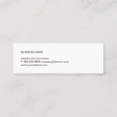 シンプル白黒エレガント・コンサルタント・ネットワーク スキニー名刺 (裏面)