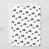 シンプル白黒オーナメント交換 招待状 (裏面)