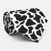 シンプル白黒カウファーム ネクタイ (ロール)