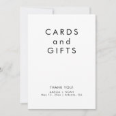 シンプル白黒カー結婚ド 招待状 (正面)