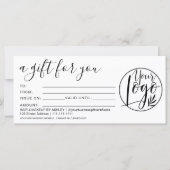 シンプル白黒ギフト券ロゴ (正面)