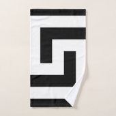 シンプル白黒ギモダンリヤ鍵 バスタオルセット (ハンドタオル)