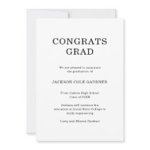 シンプル白黒クラシック卒業