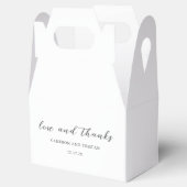 シンプル白黒クリーン結婚ズ フェイバーボックス (オープン)