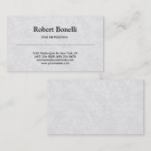 シンプル白黒グレーパターン名刺 名刺 (正面/裏面)