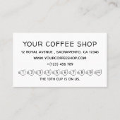 シンプル白黒コーヒモダンーハウス 名刺 (裏面)