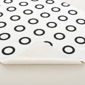 シンプル白黒ジンガム シェルパブランケット (3/4)