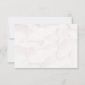 シンプル白黒スエレガントクリッ結婚プの 出欠カード (裏面)