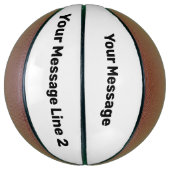 シンプル白黒テキストテンプレート バスケットボール (縦)