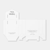 シンプル白黒ニュー結婚リウェッド フェイバーボックス (折り畳みなし)