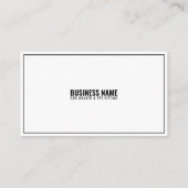 シンプル白黒パターンのPaw印刷ドッグウォーカー 名刺 (裏面)