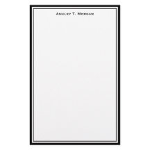 シンプル白黒パーソナライズされた文具