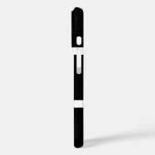 シンプル白黒パーソナライズされた Case-Mate iPhoneケース (裏面 / 左)