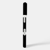 シンプル白黒パーソナライズされた Case-Mate iPhoneケース (裏面 / 右)