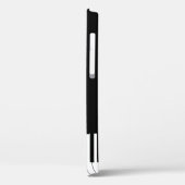 シンプル白黒ピアノキーボード Case-Mate iPhoneケース (裏面 / 左)