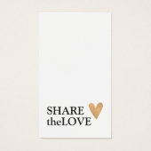 シンプル白黒フェイク金ゴールドハート (正面)