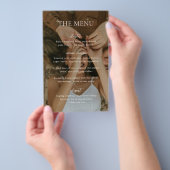 シンプル白黒フォトバジェットのメ結婚ニュー チラシ (ハンドル)