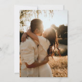 シンプル白黒フォーマル文言2写真結婚の 招待状 (裏面)