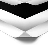 シンプル白黒フラクタル ポスター (角)