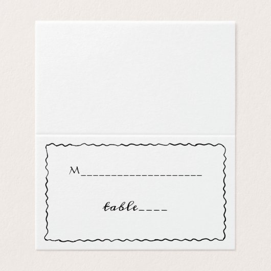 シンプル白黒フレお洒落ーム結婚 (外部フラット)