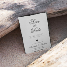 シンプル白黒ミニマリスト セーブザデート