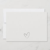 シンプル白黒ミニマルマトロン サンキューカード (裏面)