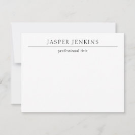 シンプル白黒ミニマルモダン ノートカード