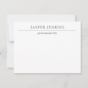 シンプル白黒ミニマルモダン ノートカード