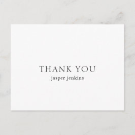 シンプル白黒ミニマルモダン ポストカード