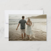 シンプル白黒ミニマルQRコード写真 出欠カード (裏面)