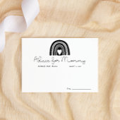 シンプル白黒モダンレインボーアドバイスforママ ノートカード