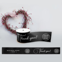 シンプル白黒モダンロゴBusiness Script