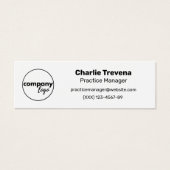 シンプル白黒モダン両面ロゴミニ (正面)