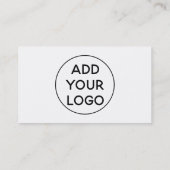 シンプル白黒ロゴヨガインストラクター 名刺 (裏面)