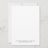 シンプル白黒写真カードを保存 サンキューカード (裏面)