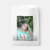 シンプル白黒写真モダン卒業 フェイバーバッグ (正面)