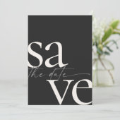 シンプル白黒写真 セーブザデート (スタンド正面)