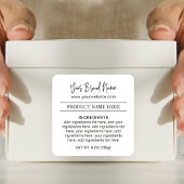 シンプル白黒包装製品材料 スクエアシール