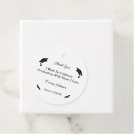 シンプル白黒卒業カスタマイズ率 フェイバータグ