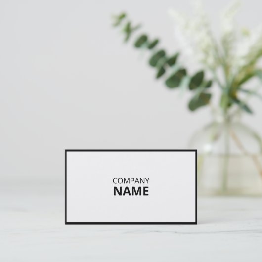 シンプル白黒名刺 名刺 (スタンド正面)